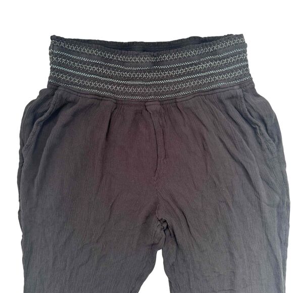 Ettitwa Anthropologie Bohemian Pants High Waisted Gauze Lightweight Boho Artsy - Picture 2 of 12